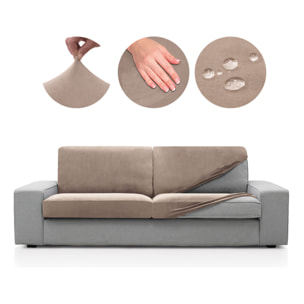 Funda TERCIOPELO ANTIMANCHAS para ASIENTO y RESPALDO modelo VERONICA