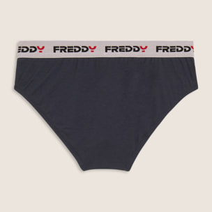 Slip Uomo con Elastico Jacquard a Contrasto e Logo