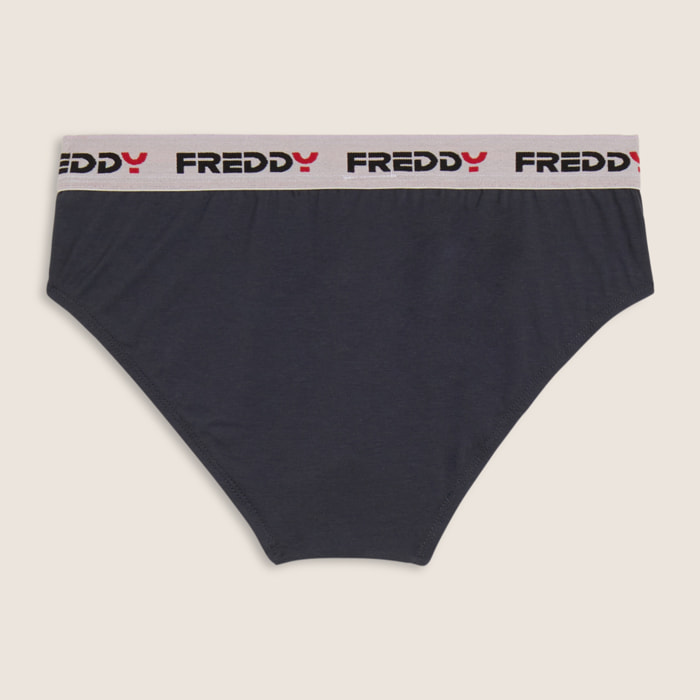 Slip Uomo con Elastico Jacquard a Contrasto e Logo