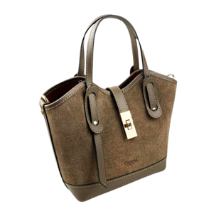 Bolso de mano Cheval Firenze Gallipoli Mini F/W Gris Pardo
