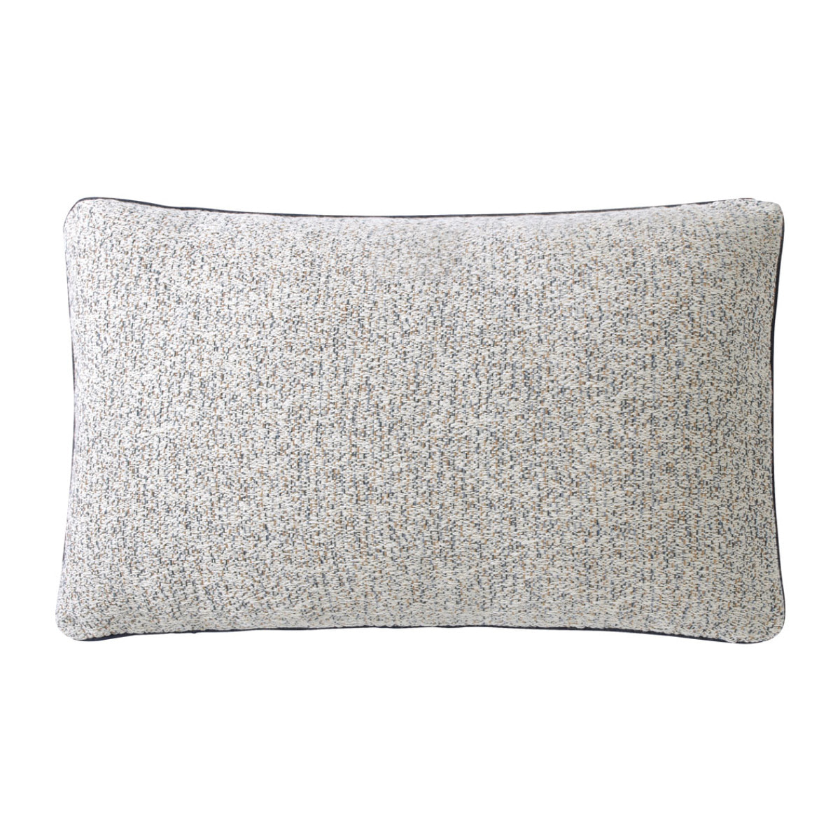 Housse de coussin unie en jacquard de coton, FOLK, Gris