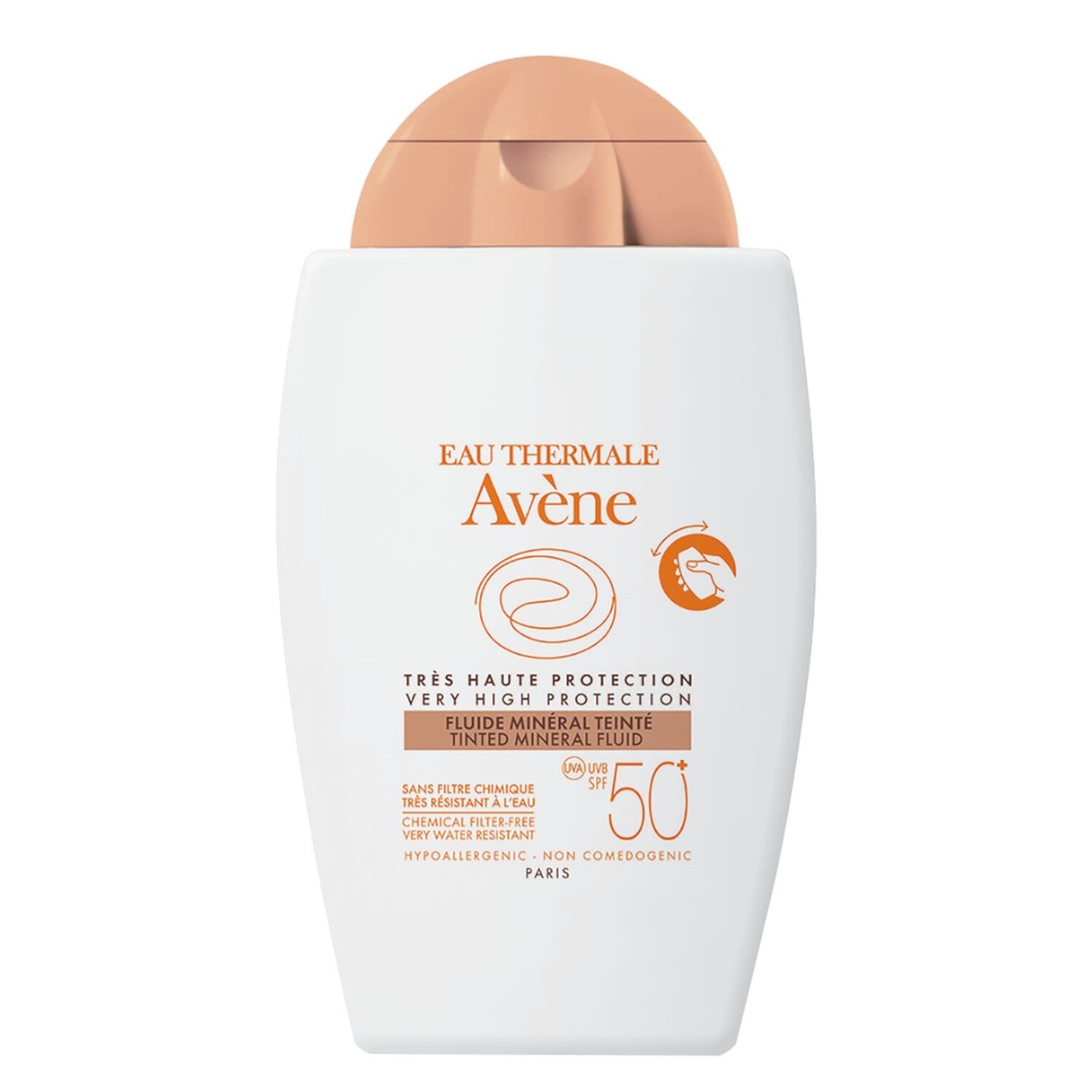 Protection Solaire - Fluide Minéral Teinté SPF50+ Visage - Peaux Intolérantes 40 ml