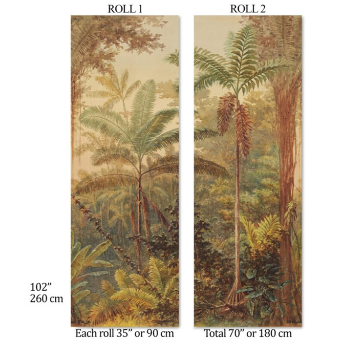 Carta da Parati Giungla Tropicale