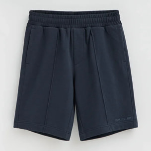 Bermuda jogger blu marino con logo Polo Club