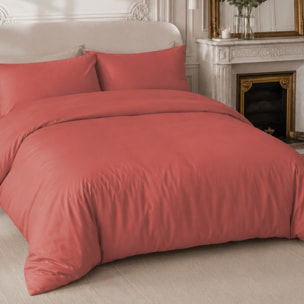 Drap housse 100% percale de coton argile- Finesse