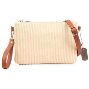 Bellano Borsa a tracolla Donna. Tessuto cotone pelle sintetica PU.
