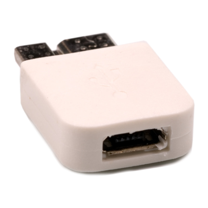 DAM s5/note 3 ADATTATORE a pin micro usb 23 Cm. Colore bianco