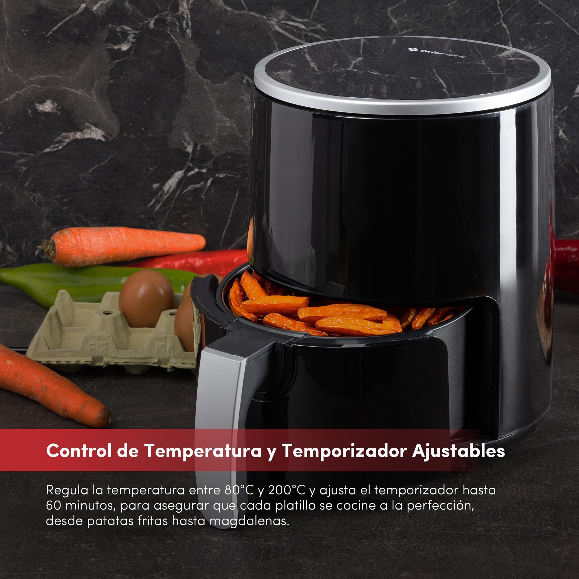 Air Fryer 1200W de 2,5L con pantalla digital y temperatura ajustable 80-200ºC SwissHome
