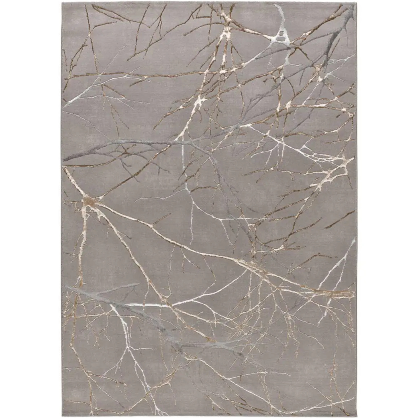 CREATION Alfombra efecto mármol de pelo corto gris, varias medidas disponibles.