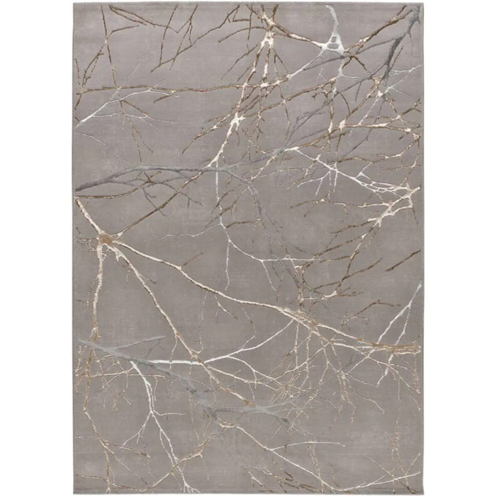 CREATION Alfombra efecto mármol de pelo corto gris, varias medidas disponibles.