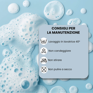 COPRIDIVANO TRENDY, Waterproof, Microfibra, No Stiro, Doubleface - BLU SCURO/GRIGIO CHIARO