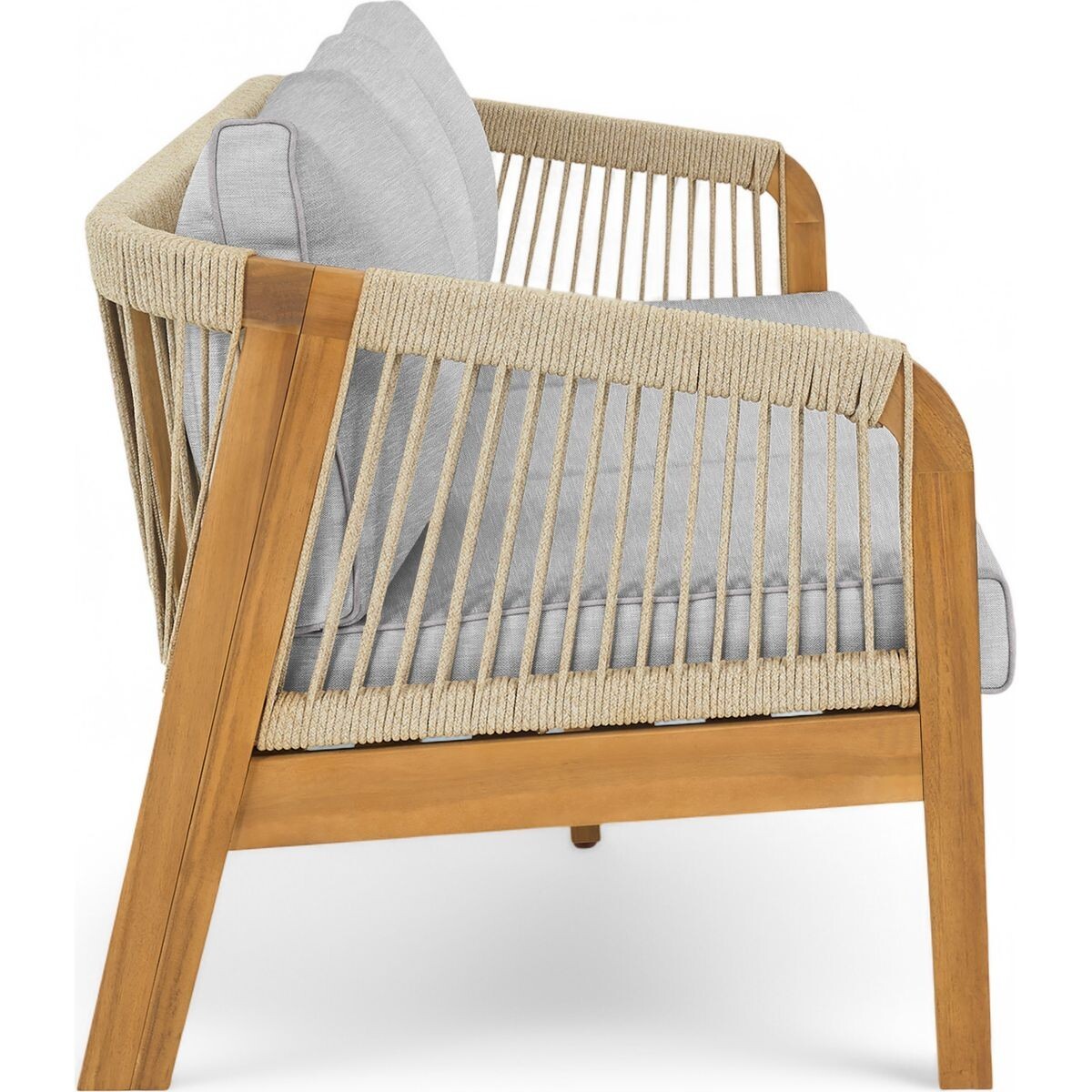 Canapé de jardin 3 places en bois FSC - SYMI