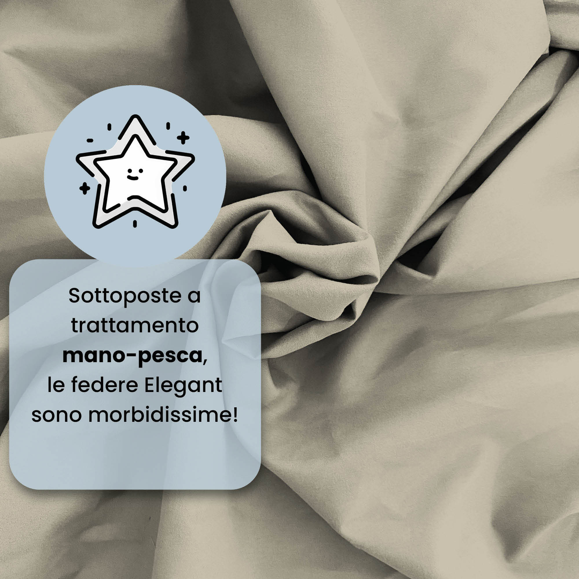 COPPIA FEDERE ELEGANT, 100% Microfibra - TORTORA
