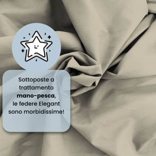 COPPIA FEDERE ELEGANT, 100% Microfibra - TORTORA