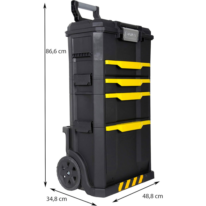 Servante Modulo 2 en 1 - Boite à Outils Touchlatch à Tiroir