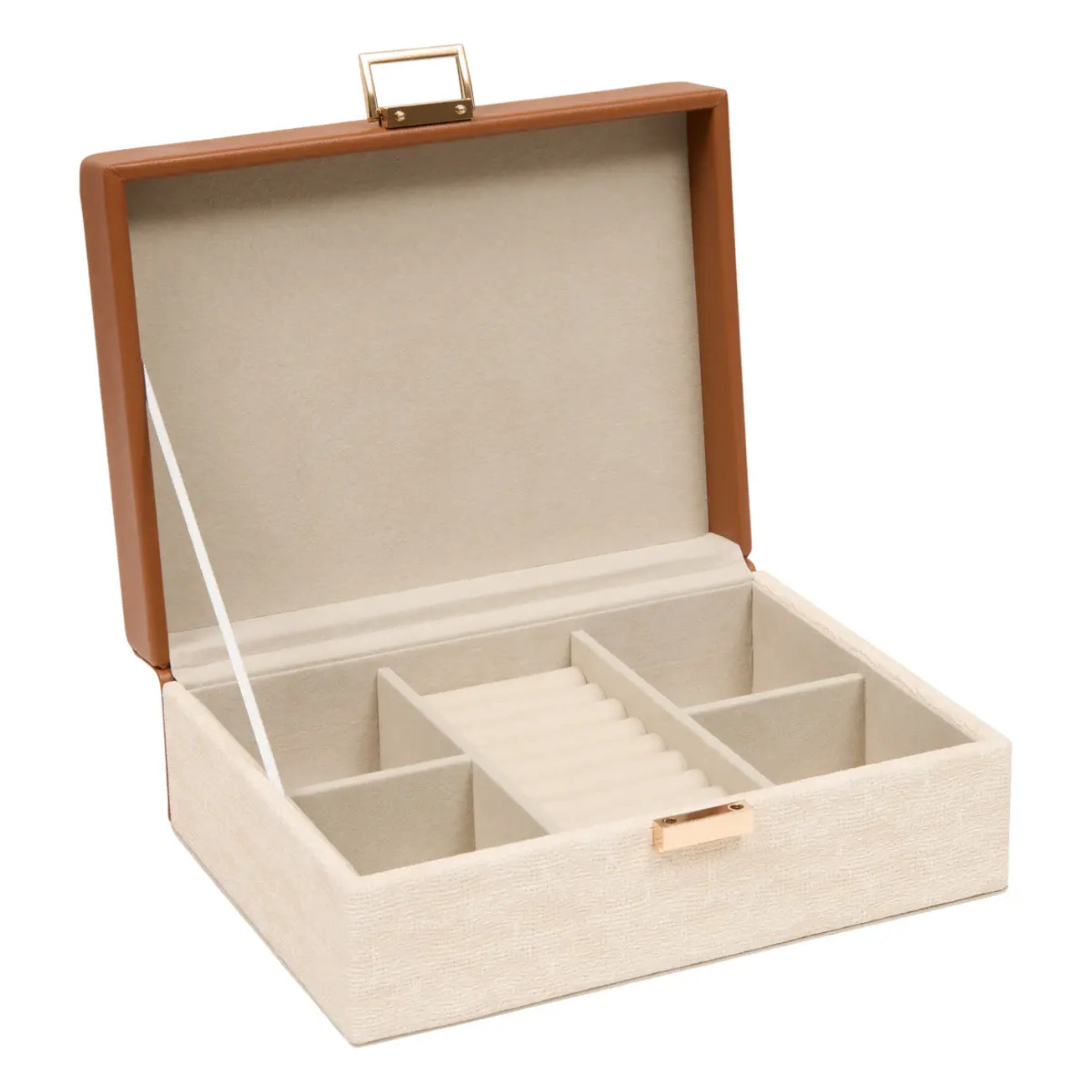 Boîte à bijoux Whisky rectangulaire 17x23cm beige