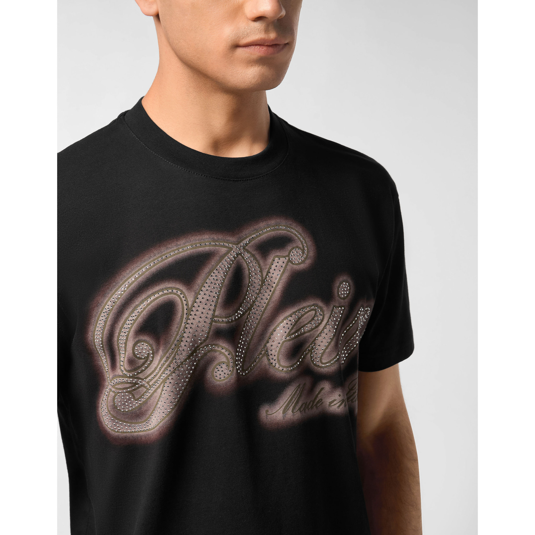 PHILIPP PLEIN T-Shirt Round Neck Ss SIGNATURE