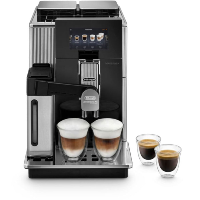 Expresso Broyeur DELONGHI Maestosa EPAM960.75.GLM connecté inox