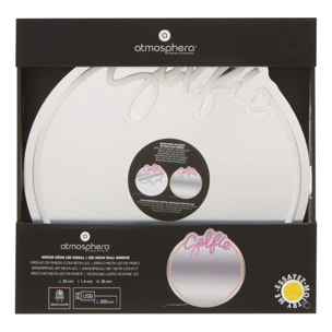 Néon LED Miroir "Selfie" 35x35cm