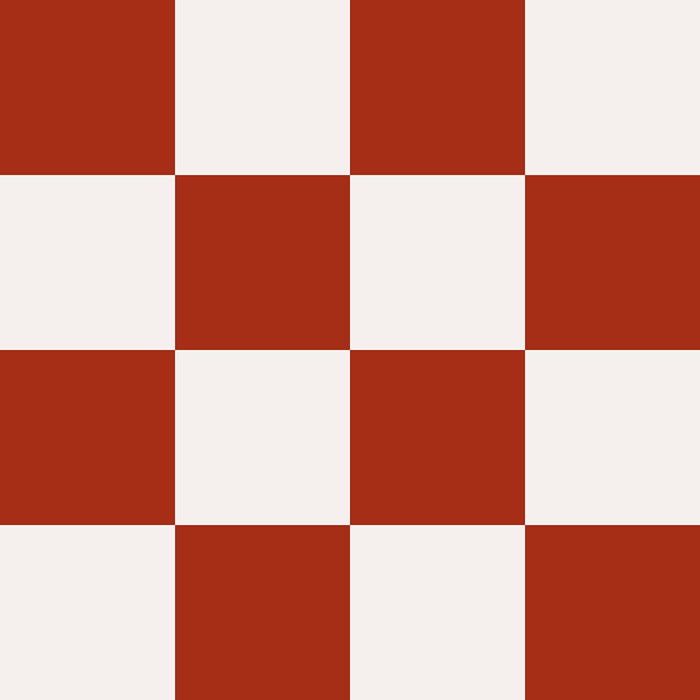 Papier peint papier damier rouge Intissé