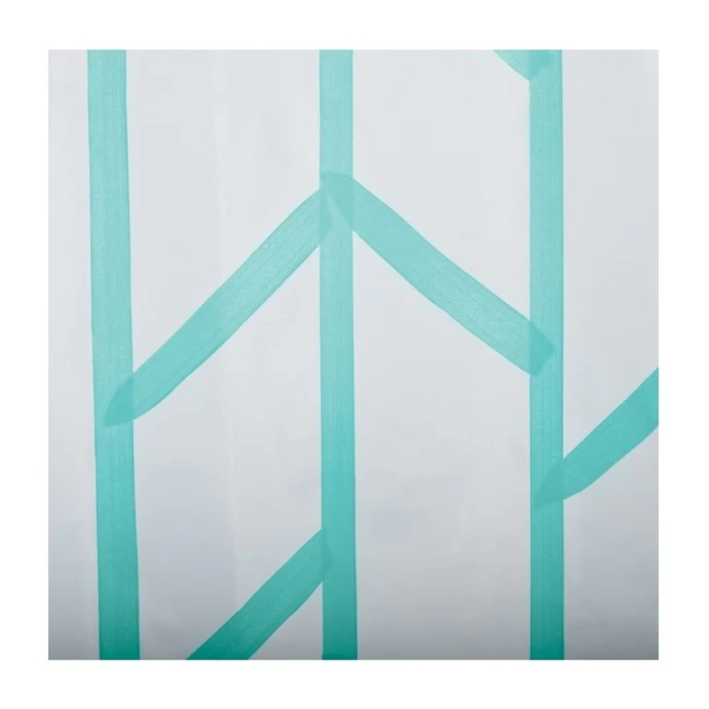 Rideau de douche Polyester TREE 180x200cm QUALITE PREMIUM Bleu Turquoise - Anneaux inclus MSV