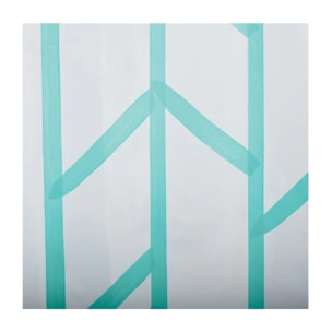 Rideau de douche Polyester TREE 180x200cm QUALITE PREMIUM Bleu Turquoise - Anneaux inclus MSV