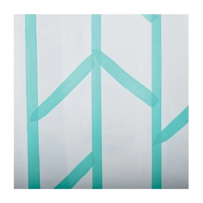 Rideau de douche Polyester TREE 180x200cm QUALITE PREMIUM Bleu Turquoise - Anneaux inclus MSV