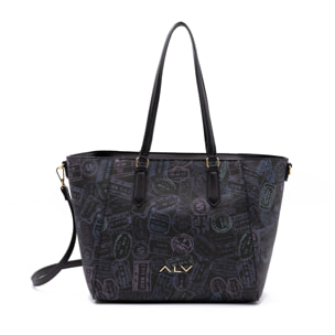 Borsa a spalla  da donna Poliuretano Prodotto alla Moda 44x16x28 cm