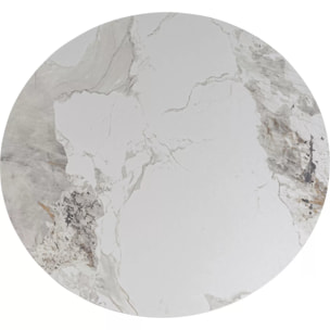 Table Cono 120cm céramique noyer Kare Design