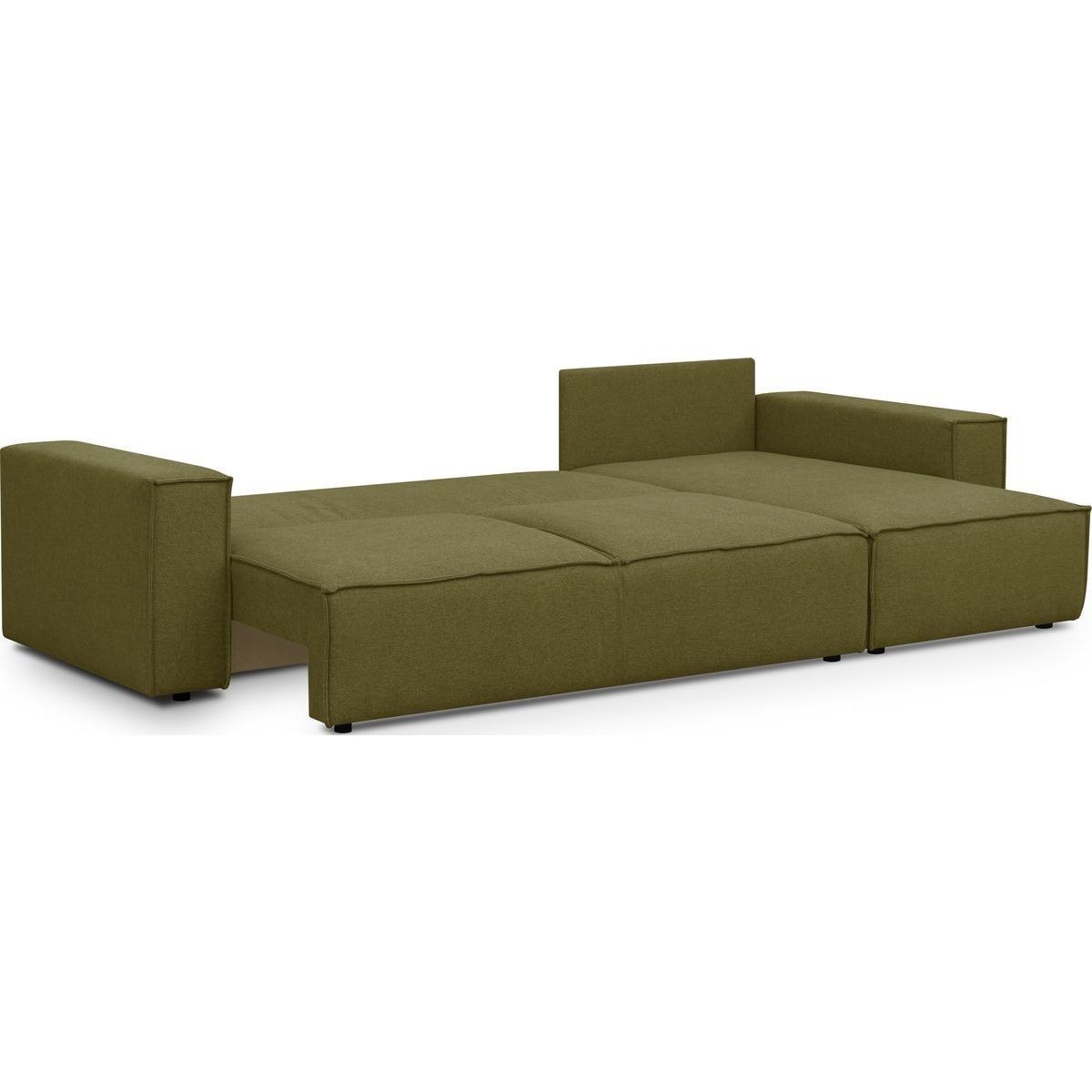 Canapé d'angle 5 places convertible en tissu - HARPER NEW