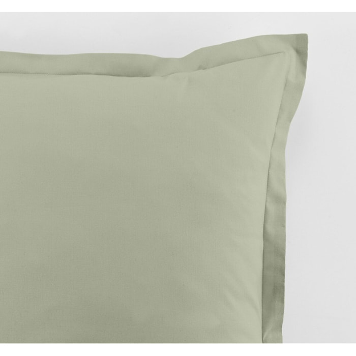 Paire De Taie D'oreiller 100%coton 57fils/2 Verveine