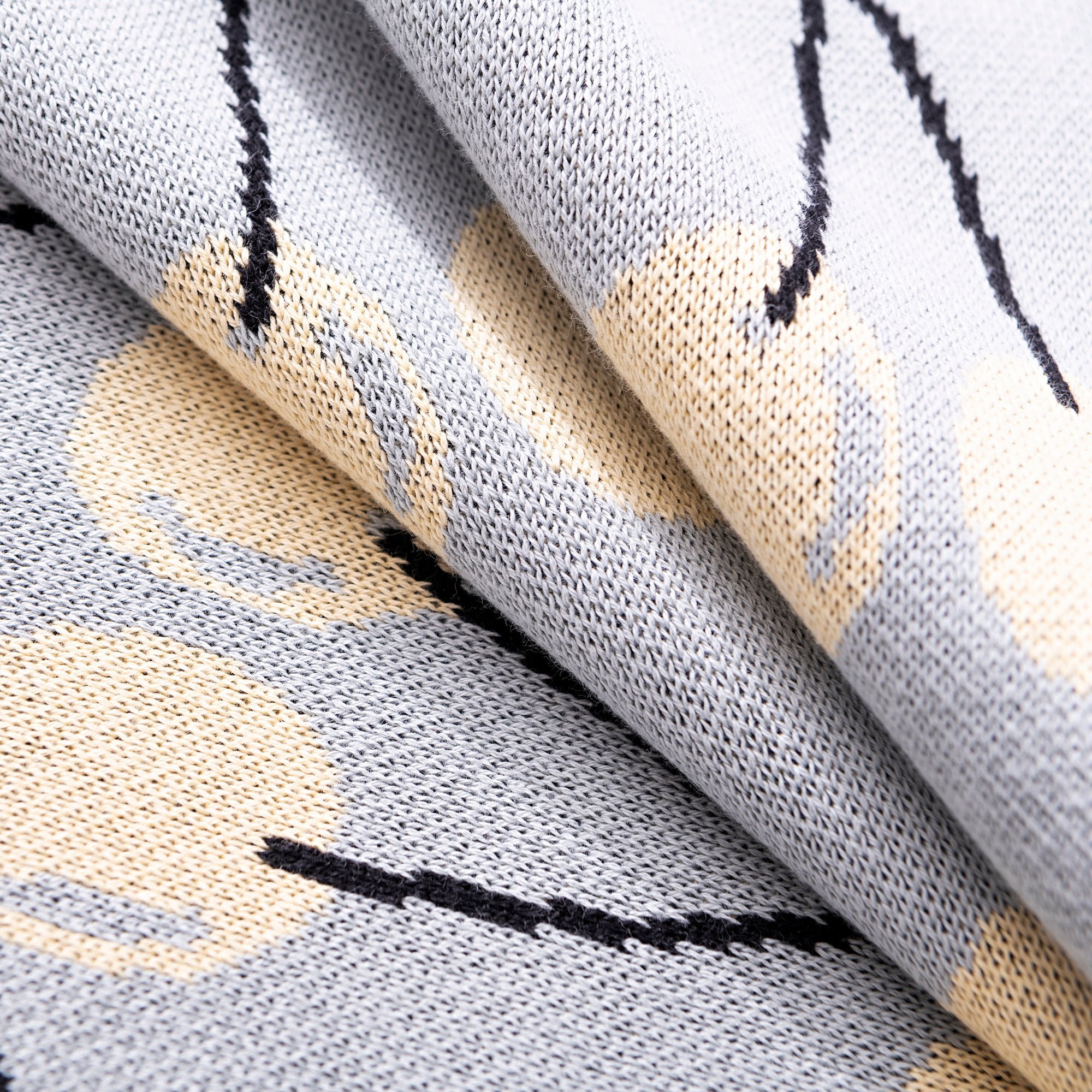 Manta 140x190cm 1000gr 100%acrilico azul con cerezas amarillas benetton fruits