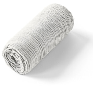 Drap Housse - Bonnet:30cm 100% gaze De Coton Blanc Pur