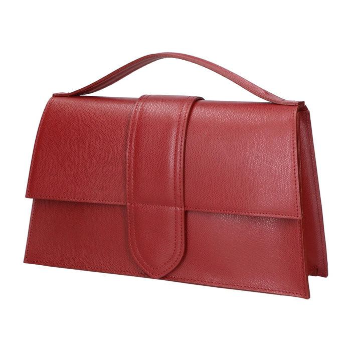 Borsa a mano da donna - Modello Lina - Vera pelle - 34.0 x 20.0 x 9.0 cm