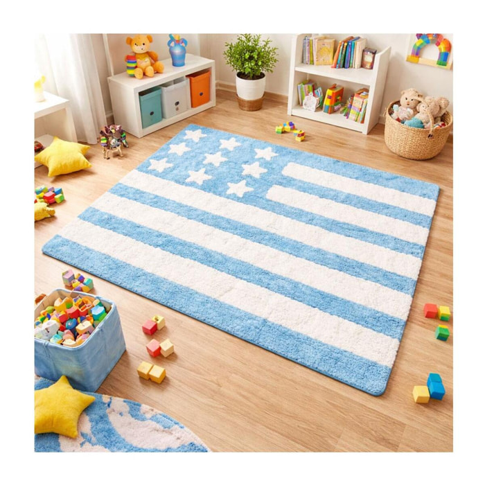 Tapis enfant fait main en coton LIDO