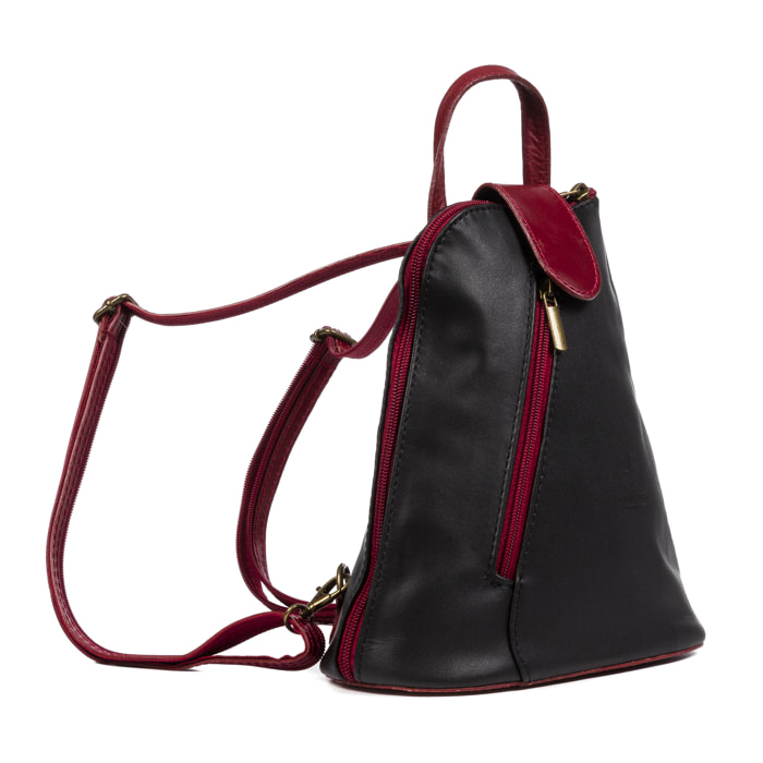 Carlotta Bolso mochila Mujer.Piel auténtica Sauvage