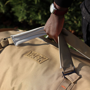 Sac de voyage en tissu beige