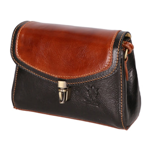 Borsa a tracolla Faye da donna In Vera pelle Made in Italy 18x13x5 cm