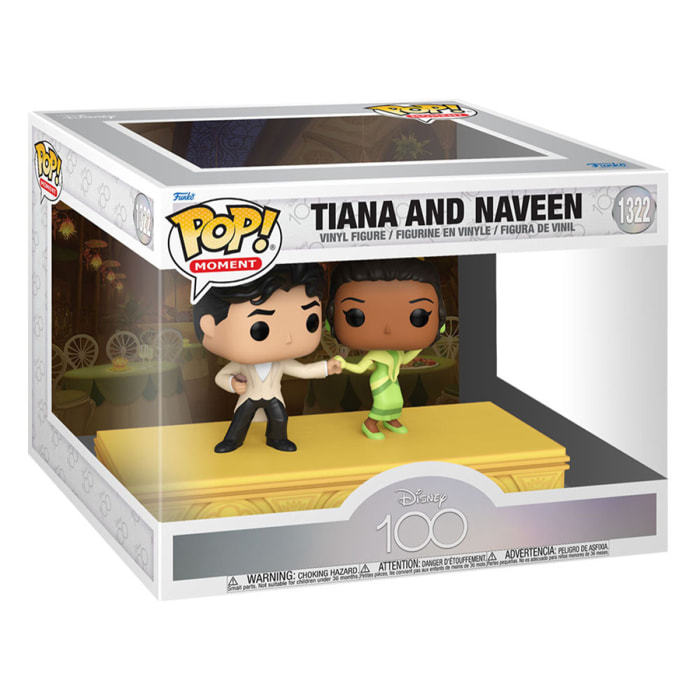 Disney's 100th Anniversary Pop Moment! Vinile Figures 2-pack Tiana & Naveen 9 Cm Funko