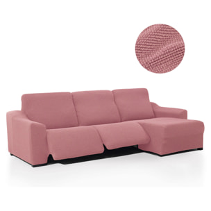 Funda para Chaise Longue derecha (visto de frente ) brazo largo SÚPER ELÁSTICA con RELAX modelo HELENA