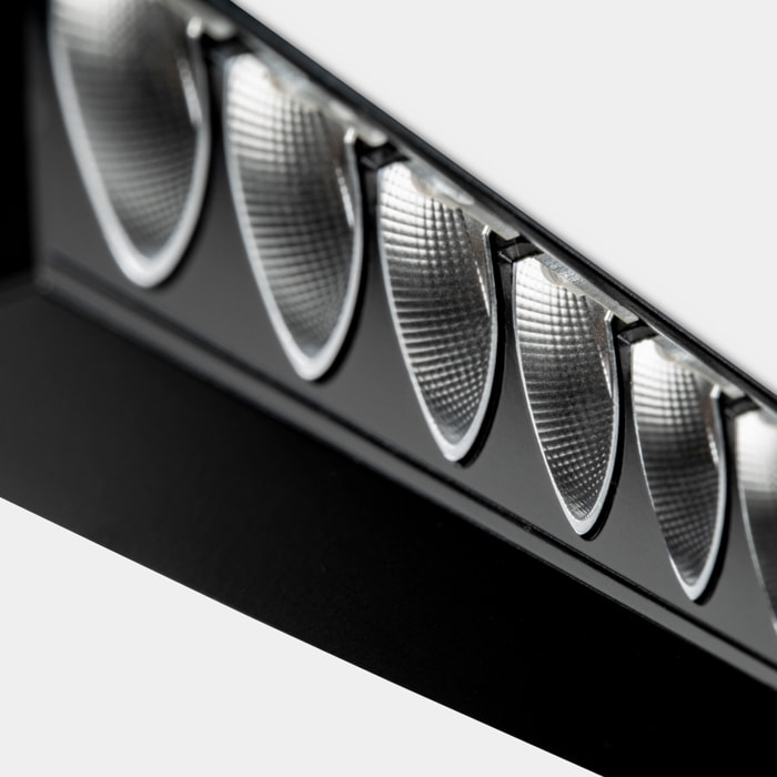 LEDS C4 Downlight Bento Wall Washer 6 LEDS 6 Blanco cálido - 2700K CRI 90 Negro IP20 421lm