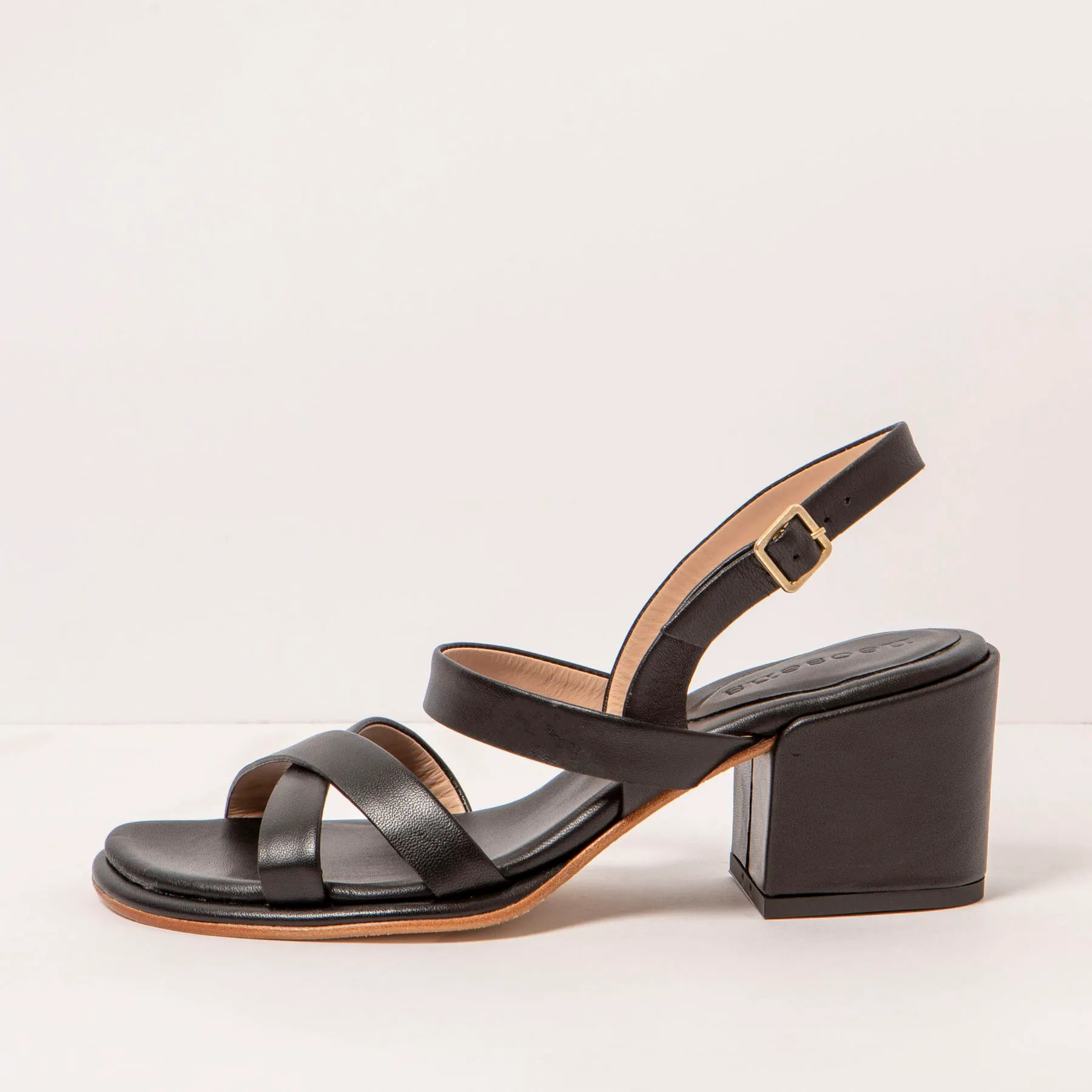 Sandalias con tacón S3173 NAPPA BLACK/ FABER color Black