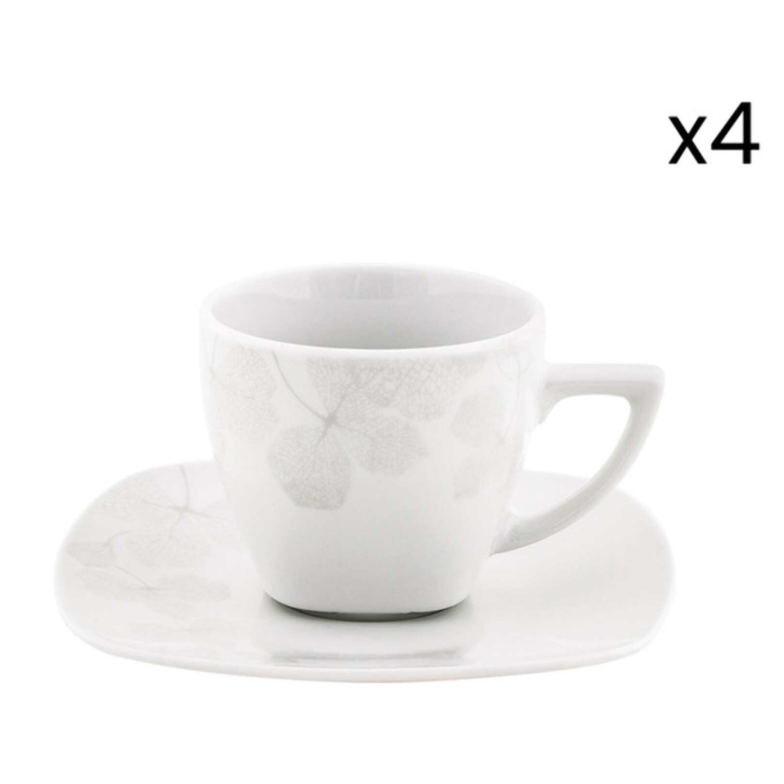 Set tè Ambra da 4 pezzi in porcellana