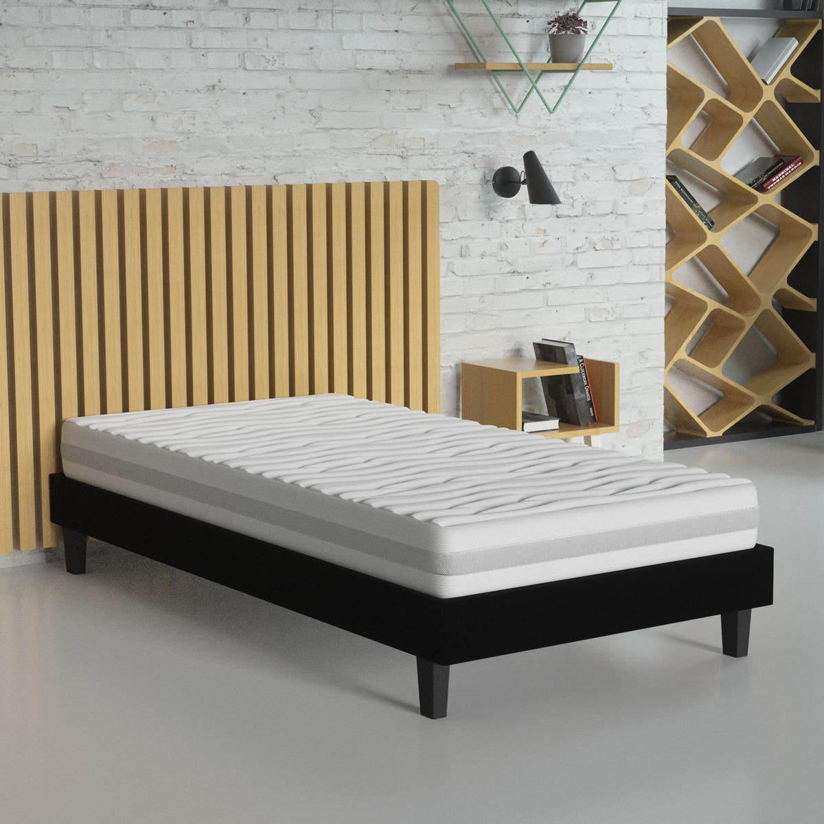 Matelas mousse - coutil déhoussable - 16 cm - CLEAN CONFORT