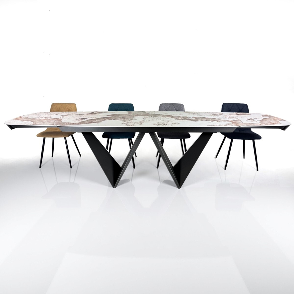Tomasucci Table extensible CLEFT EVO ONICE MARBLE - GRIS