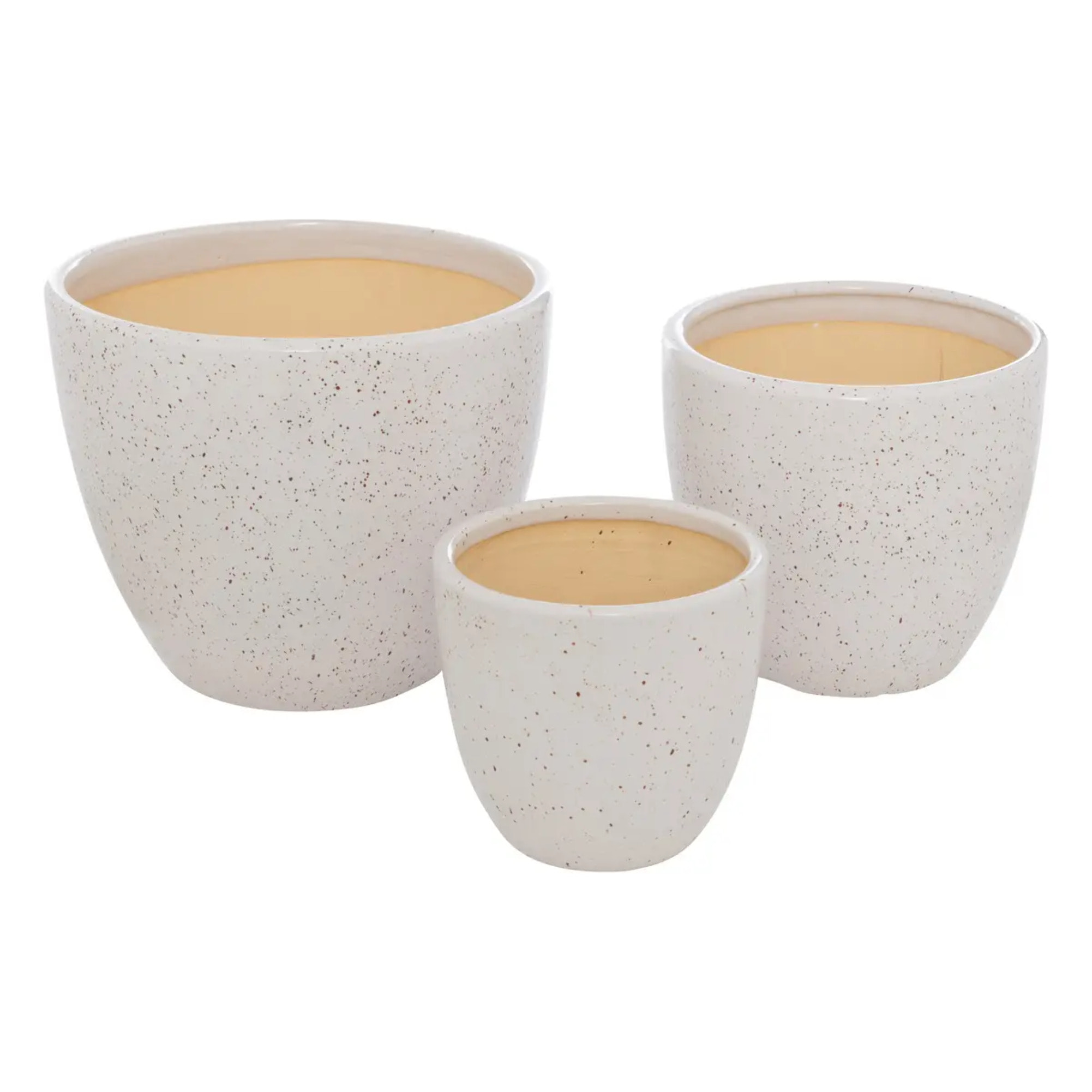 Lot de 3 pots "Vena" céramique D29cm