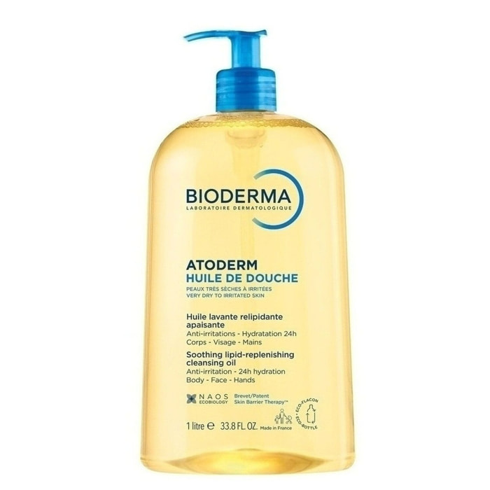 Atoderm Huile de Douche - Anti-Irritations Peaux Sensibles Sèches à Très Sèches