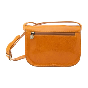 Borsa a tracolla da donna - Modello False - 100% pelle - 22.0 x 16.0 x 9.5 cm
