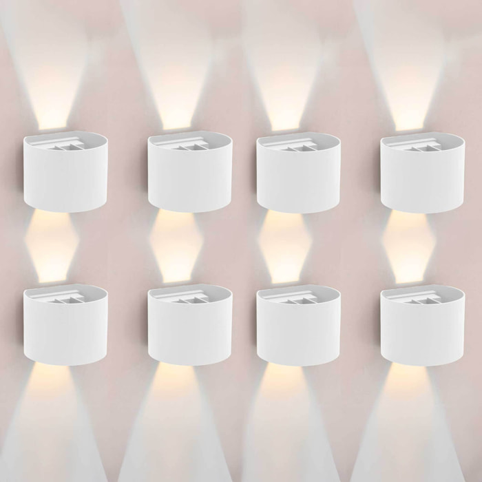 Forlight Aura - 2 Apliques de Pared para Dormitorio E27 con Interruptor ON/OFF en la Base. Color Negro con Pantalla de Textil