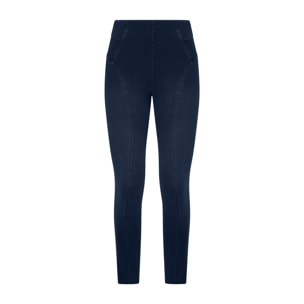 Jeggings N.O.W. skinny vita alta con impunture decorative